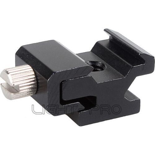 Metal Black Hot Shoe Flash to Bracket / stand Mount Adapter Trigger