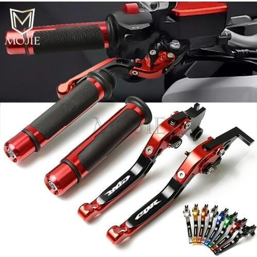 Motorcycle CNC Adjustable Foldable Brake Clutch Lever Handle Grips Handlebars For Honda CBR954RR CBR 954RR CBR 954 RR 2002-2003