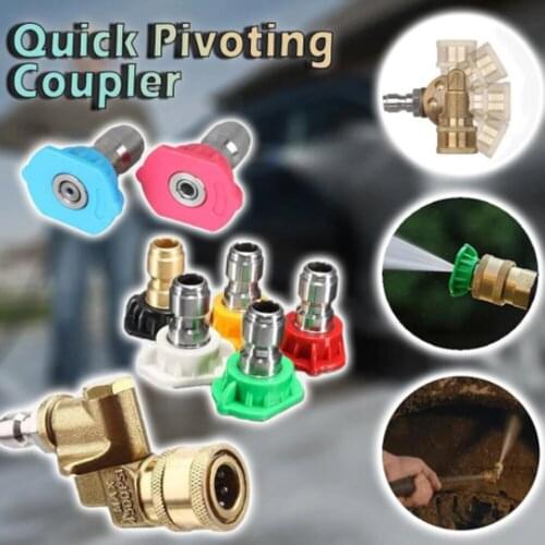 Pressure Washer Spray Nozzle Tips Multiple Degrees 1/4 inch 3.0 GPM Nozzles for Automobiles Pressure Washer