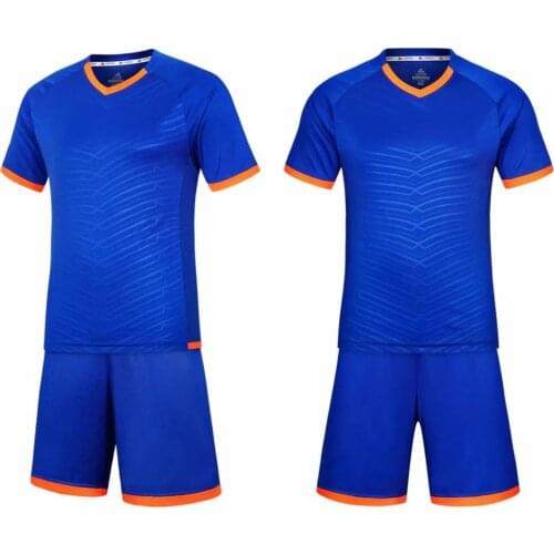 New High Quality Adult Kids Soccer Jerseys Sets Short Sleeve Survetement Football Men Children Futbol Training Uniforms Sets
