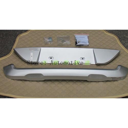 Front and rear skid plate,bumper guard, skid bar for ford ecosport 2013, ABS, 2pcs/ctn