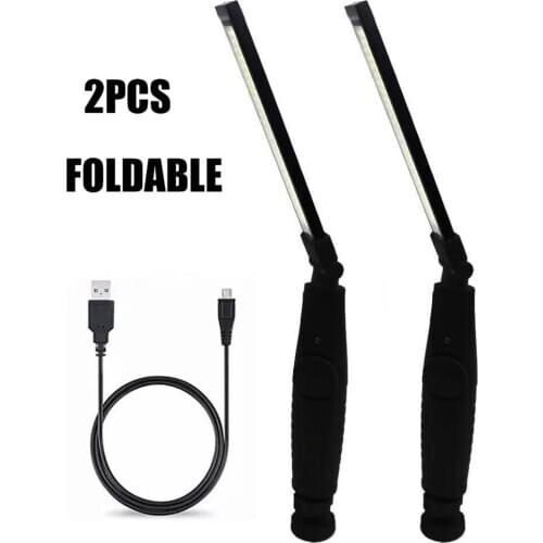 Protable Spotlight Working Light Multifunction Rechargeable 360° rotation COB LED Slim Work Light Lamp Flashlight Worklight 8