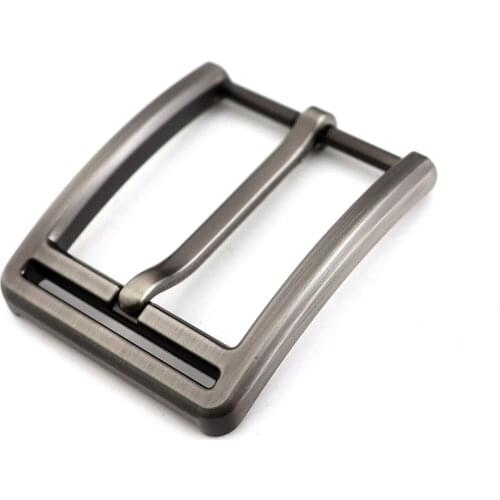Metal 4cm Belt Buckle Mens Casual End Bar Heel bar Single Pin Belt Half Buckle Leather Craft Jeans Webbing fit for 38mm belt