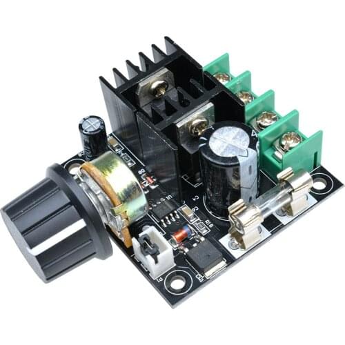 12V-40V 32V 10A DC Motor Speed Controller Auto PWM Regulator Governor Volt Regulator Dimmer 400W Board Module with Knob Switch