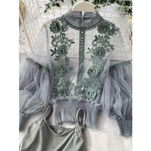 SexeMara Transparent Blouses China