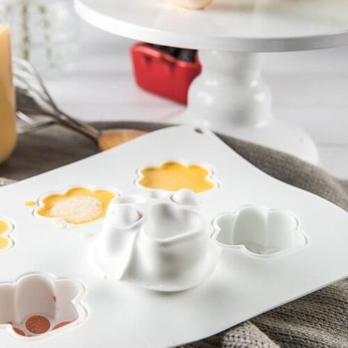 8 Cat Claw Silicone Ice Mold Maker Food Grade Ice Cream Mold Creative Home Child Candy Cakes Chocolate Cute Mold Baking Cakes