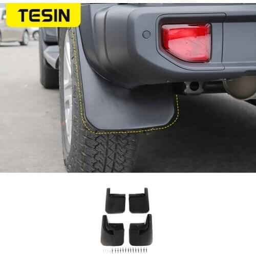 TESIN Car Mudguards for Jeep Wrangler JL 2018 Car Fender Front Rear Splash Guards Mud Flaps for Jeep JL Wrangler Accessories