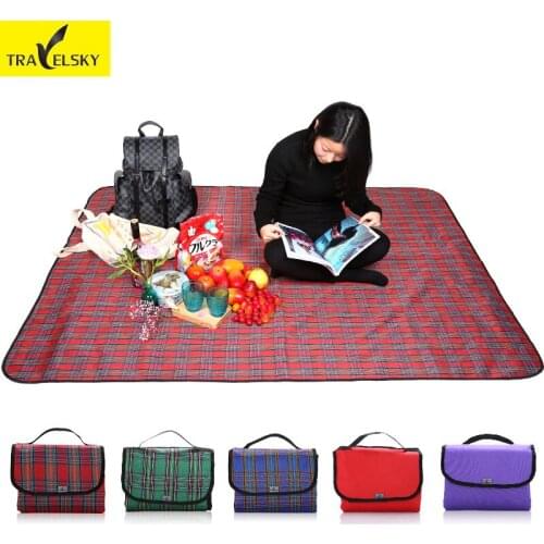 Travel Accessories with Thick Waterproof Mat Spring Travel Tents Picnic Dampproof Seat Cushion Free Shipping