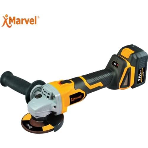 MARVEL wholesale Soft Handle Steel Wood Cutting 100mm 115mm 18V 2.0/3.0/4.0/5.0AH angle grinder cordless grinder brushless