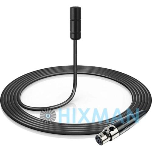 HIXMAN LB3-MI OmniDirectional Lav Lavalier Lapel Condenser Microphone For Mipro Peavey Beyerdynamic Wireless Transmitter System
