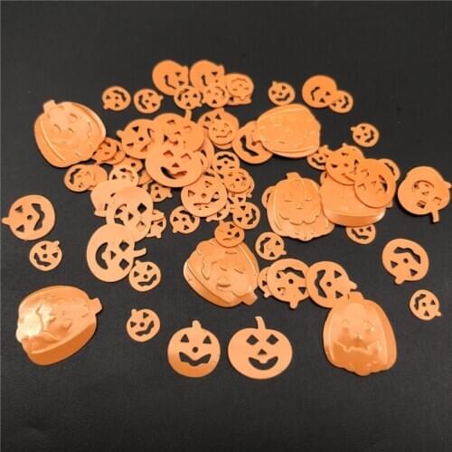 30g Halloween Cat,Spider,Spider web.Ghost,Witch,Skull,Bat,Pumpkin Loose Sequins Paillettes For Shoes,Hat,Kids DIY,Crafts