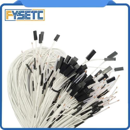 50pcs 100K ohm NTC 3950 Thermistors With Cable For 3d Printer Mend RAMPS 1.4 A4988 MK2B Heatbed
