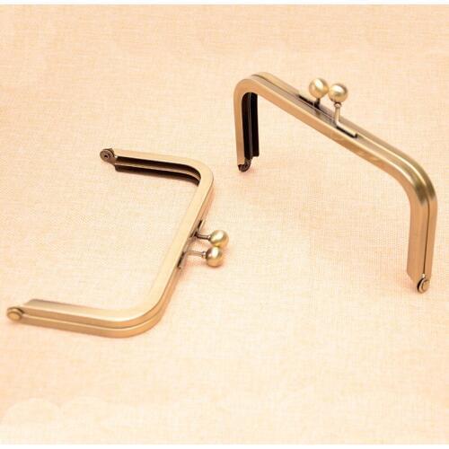 6 inch x 3 inch anti bronze purse frame without loops