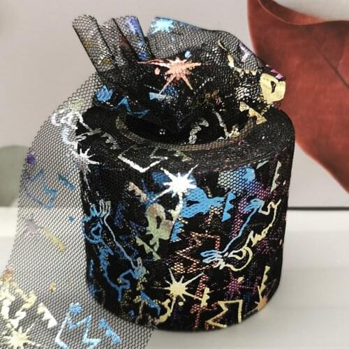 6cm Tulle Roll 25Yards Unicorn Crown Mesh Fabric DIY Sewing Craft Tutu Skirt Party Birthday Gift Wrap Wedding Decor Supply