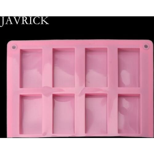 8 Cavities Rectangle Cuboid Silicone Mold Soap Dried Flower Resin Craft Tool DIY Pendant Accessories Jewelry Making Tool