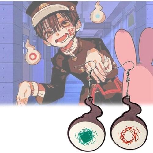 Anime Toilet-Bound Hanako-kun Earrings Yugi Amane Yugi Tsukasa Acrylic Pendant Earrings For Women Men Cosplay Jewelry Gift