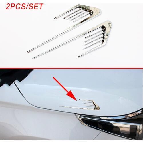 Vehicle Exterior Moulding Stickers Door Body Side Trim Parts Front Hood Spoiler Canards Refit Cover Decorate Accessories