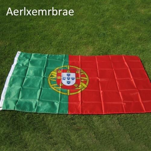 Free shipping portugal Flag Portuguese Republic Banner Country Pennant New Happy Gifts High Quality Polyester Fabrics