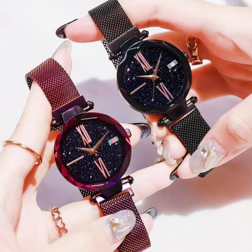 Star magnet buckle watch female online celebrity with Korean fashion trend waterproof simple quartz watch female students