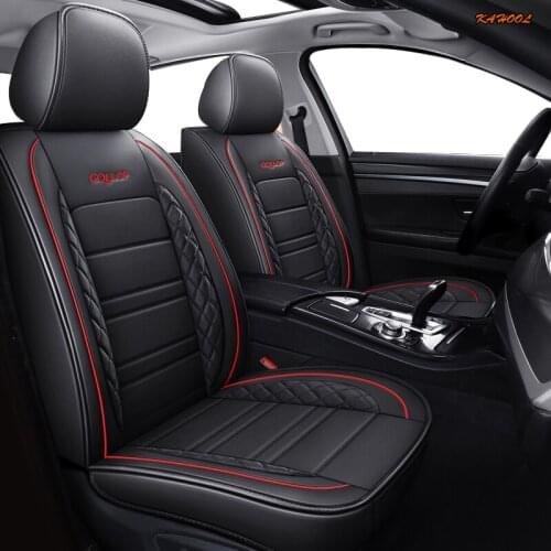 KAHOOL leather car seat cover For audi a3 8p 8l sportback q7 2007 q5 a4 b7 avant a6 c5 avant a5 a1 q2 q3 car seats accessori