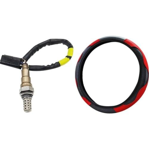 Steering Wheel Cover for Car Decoration Red & Crude Oil-Oxygen Sensor for Opel Chevrolet Cruze 2.0L L4 Haval H8 H9 2.0T