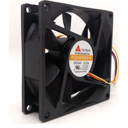 FD248025EB-N New Original 8025 24V Dual Ball Speed Measurement Silent Fan 8cm Converter Radiator Fan