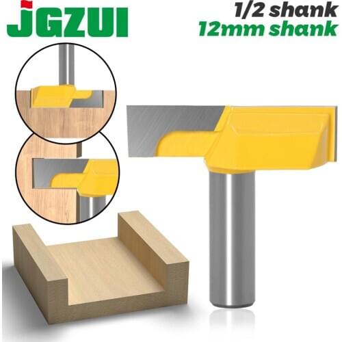 1/2” Inch 12mm Shank 2-1/4” Bottom Cleaning Router Bit (Mortising Bit, Spoil board Surfacing, Slab Flattening Woodworking Mil
