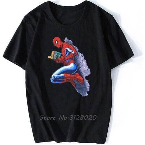 Men T Shirt Funny Reading Super Hero 3D Printed Man T-Shirt Cool Tops Tee Short Sleeve Basic T Shirt