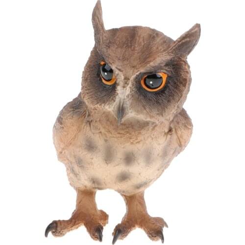 Simulation Owl Animal Model Figure Toys Figurine Home Decor