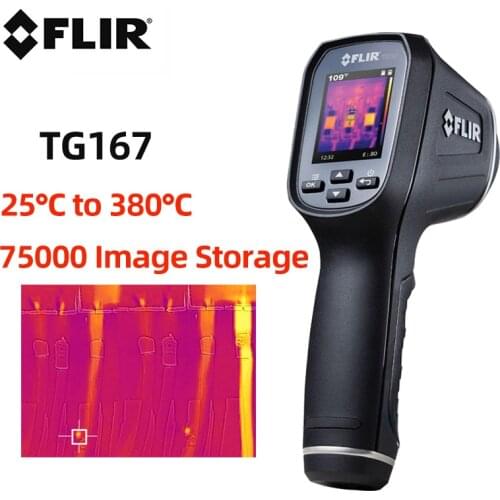 FLIR TG167 Infrared Thermal Imager 75000 Image Storage Handheld Industrial Temperature Original Imaging Camera -25℃ to 380