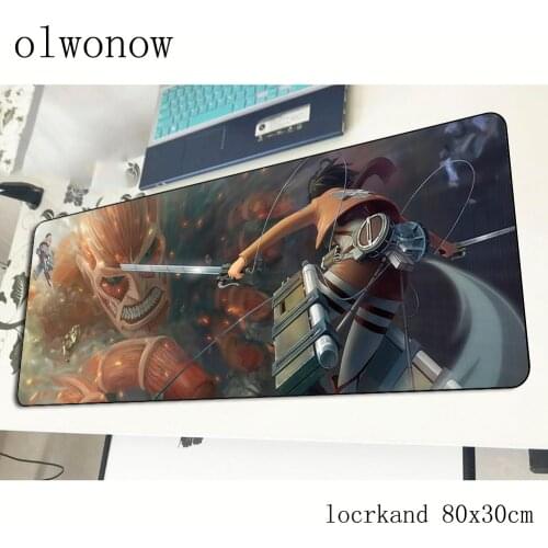 Attack on titan mousepad gamer best seller 800x300x3mm gaming mouse pad Popular notebook pc accessories padmouse ergonomic mat