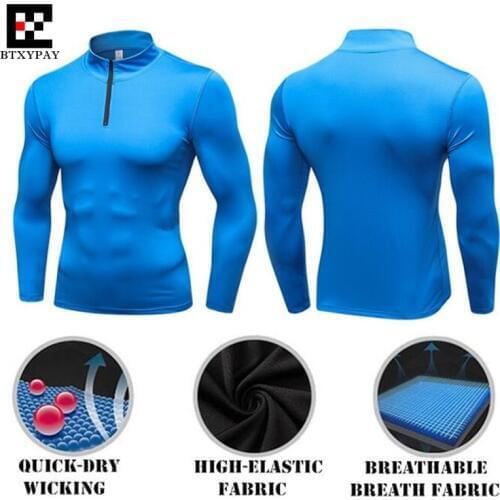 120pcs Men Shapers Turtleneck Sweatshirts 3D Tight High Elastic Quick-dry Wicking Fitness Long Sleeves O-Collar Zipper Slim Tops