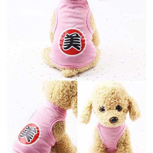New style dog clothes summer thin style cartoon cool vest small dog cat dog pet clothes