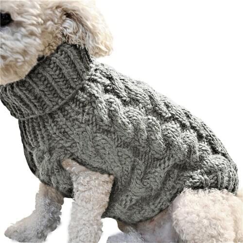 New Dog Sweater Cute Pet Supplies Knitted Jumper Solid Sweater Winter Warm Puppy Dog Jumper Pet Fashion Clothes Oversize M/L/XL