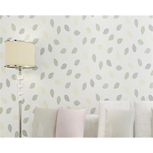Beibehang Trees leaves wallpaper bedroom living room study wall paper green wallpaper simple fashion green leaves 3d wallpaper