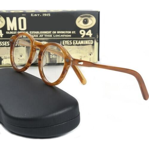 Eyeglasses Frame Men Women With Computer Optical Retro Johnny Depp miltzen Acetate Glasses Spectacle Frame Clear Lens
