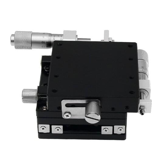 XY axis 40 * 40 manual translation stage micrometer sliding table steel ball guide, LGY40-R, XY40-L