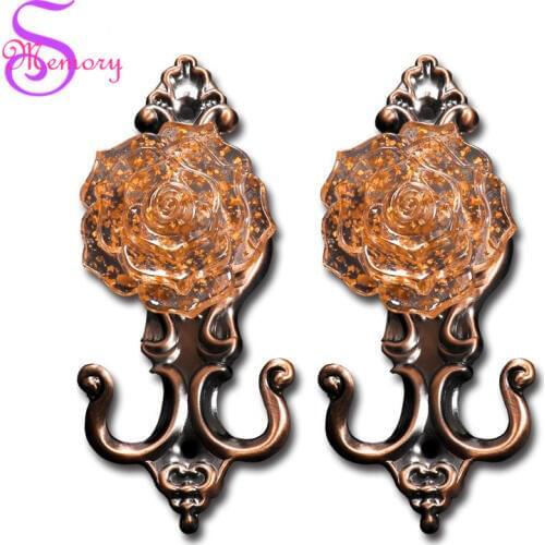 Luxury Curtain Tie Back Holders Tieback Wall Hat Bag Clothes Hooks Hanger Home Decor