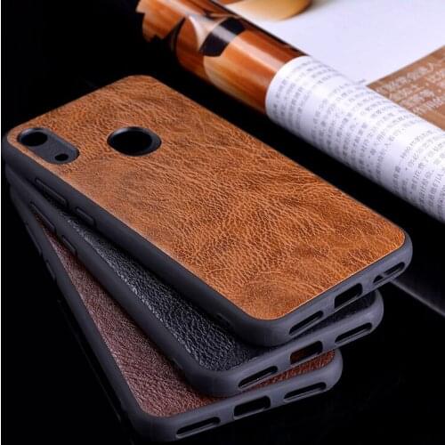 Luxurious leather case for Huawei Honor 8A Pro with Business design ,with TPU+PC 2in1 material ,for Huawei Y6 Prime 2019 funda