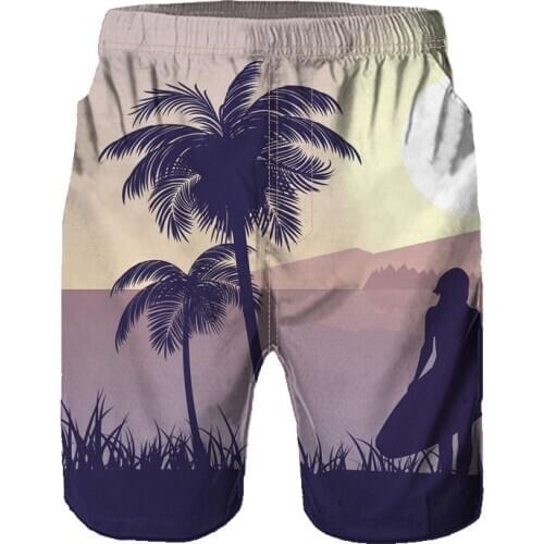 2020 summer casual shorts mens trousers mens camouflage fashion 3D printed straight tube beach mens shorts