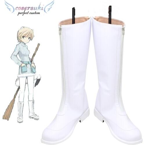 Strike Witches Nikka Edvardine Katajainen Cosplay Shoes Boots Professional Handmade ! Perfect Custom for You
