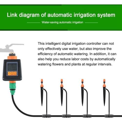 Hose Watering Timer Digital Sprinkler Irrigation Timer Large Screen, Multi-Function