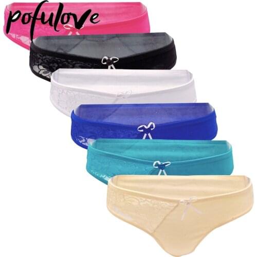 6 PCS /Sets Panties Sexy Women Underwear Cotton Briefs Female Underpants Ladies G-String M-XL Solid Color Fashion Design
