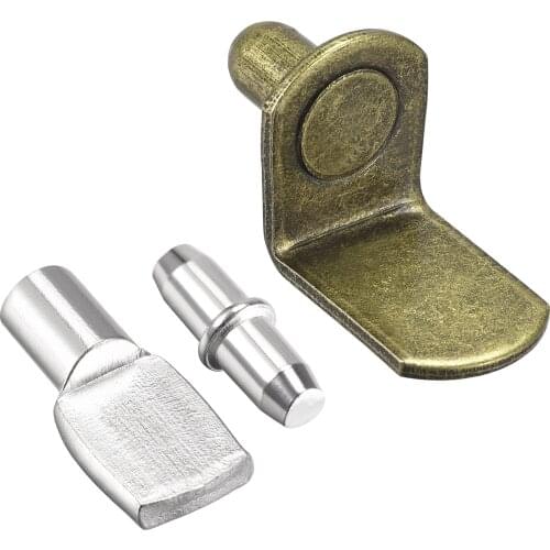 Uxcell Shelf Support Peg 3 Styles Shelf Bracket Pegs 5mm 6mm 7mm Pin Bronze Tone 60pcs