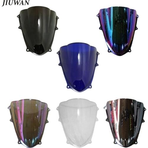 Multi-Colors Double Bubble Motorcycle Windscreen Motorbike Wind Deflectors Fit For Suzuki GSXR1000 GSXR GSX-R 1000 K9 2009-2016