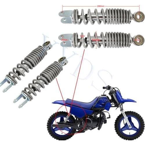 12mm Rear Shock Absorber Shocker Spring Suspension For Yamaha PW50 PW 50 PY50 peewee 50 Y-Zinger Dirt Bike Motorcycle Chrome