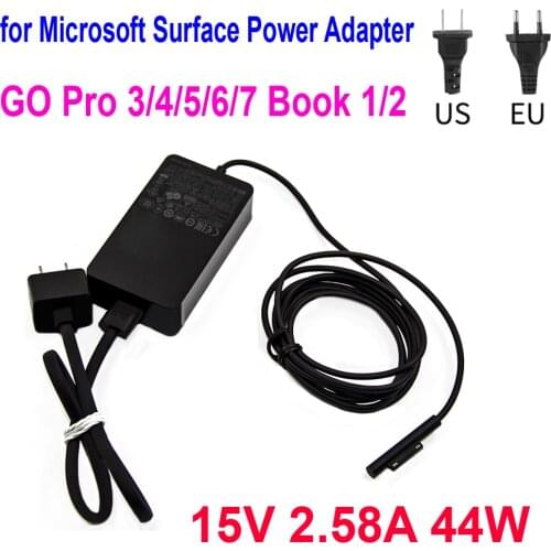 15V 2.58A 44W Tablet PC Supply Laptop Charger for Microsoft Surface Power Adapter GO Pro 3 Pro 4 Pro 5 Pro 6 Pro 7 Book 1 2