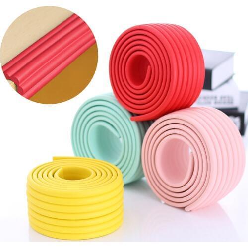 2M Child Protection Table Guard Strip Kid Protection Corner Protector Baby Safety Guards Edge Guards Solid Angle Rubber Bumper