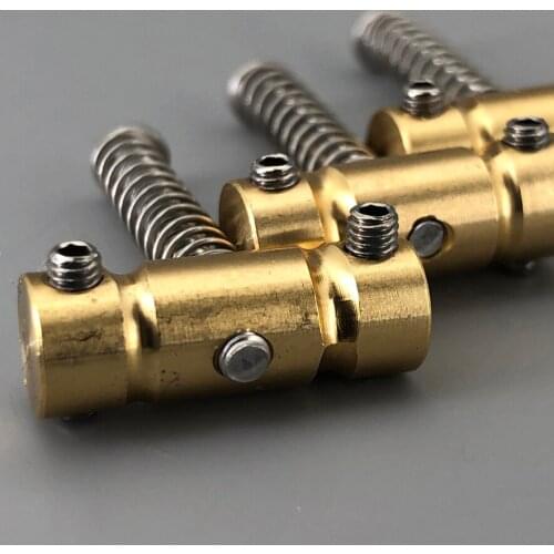 3 pcs In-Tune Goto Compensated Guitar Bridge Saddles Brass Material For TELE Well 10.8 mm String Spacing