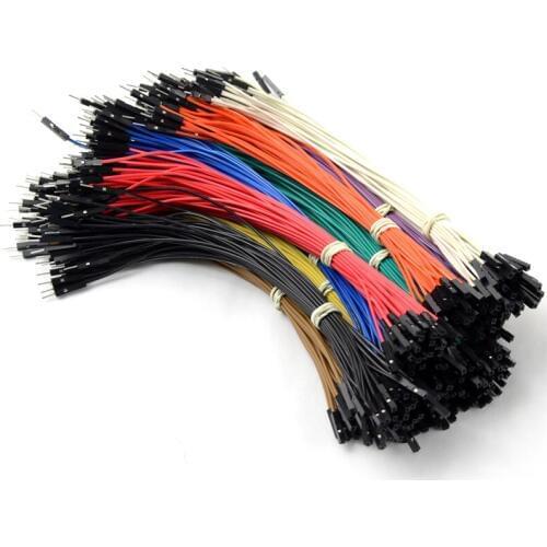 40Pcs 20Cm 2.54MM Double-headed Female To Male Dupont Wire Random Color Jumper Cable For Arduino P0.11